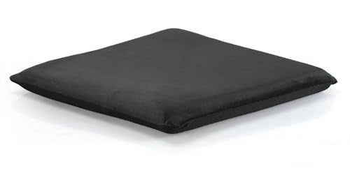 Augld Square Chair Seat Cushion Memory Foam Chair Cushion for Kitchen DiningOffice or Car 16x16 in Black - Image 1
