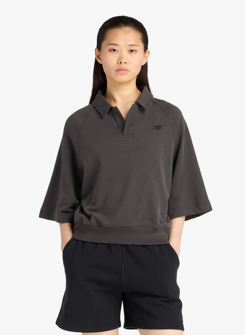 Coastal Fleece Oversized Polo