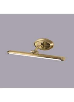 DANUBE HOME Danube Home Davinci Modern Wall Sconce Light For Wall Mirror| Indoor Wall Light With Inbuilt LED(Included)| 12W LED Lamp| Polycarbonate+Aluminium Frame, Antique Brass - L43xW9xH18cm (1 Year Warranty) 