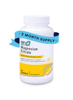 Klaire Labs SFI Health Magnesium Citrate - Readily Soluble Magnesium Supplement for Women & Men - 150mg Magnesium Citrate Capsules - Support Healthy Relaxation & Bone Health (90 Capsules) - pzsku/ZB6FE02667EA269353227Z/45/_/1739864818/899f0228-3752-4fb0-abd2-149d7a2ce6a0