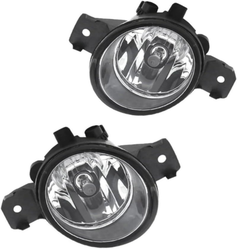 FLUKIN Fog Lights Replacement for Nissan Altima, Pathfinder, and Versa - Clear Lens with Bulbs - Image 1
