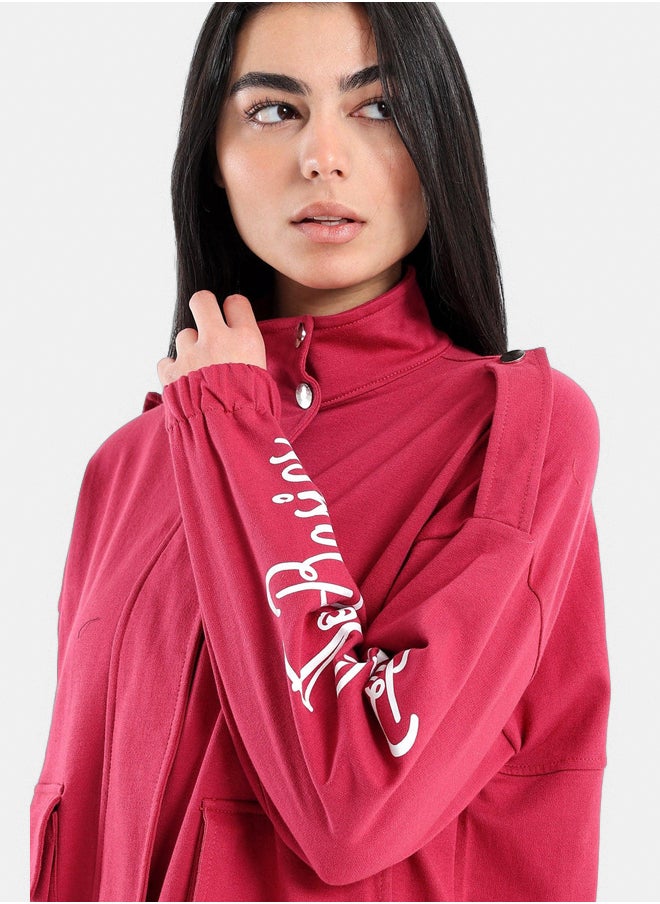 Clue Snap Closure Lounge Jacket  - Image 3