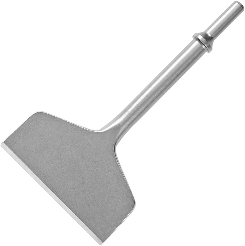 SPKLINE 4 Inch Wide Air Chisel Bit, Pneumatic Tile & Thinset Scaling Chisel - 0.401 Inch Shank, Wall & Floor Tile Remover, Floor Scraper, Works with Air Hammer (4” X 7.5”) - Image 1