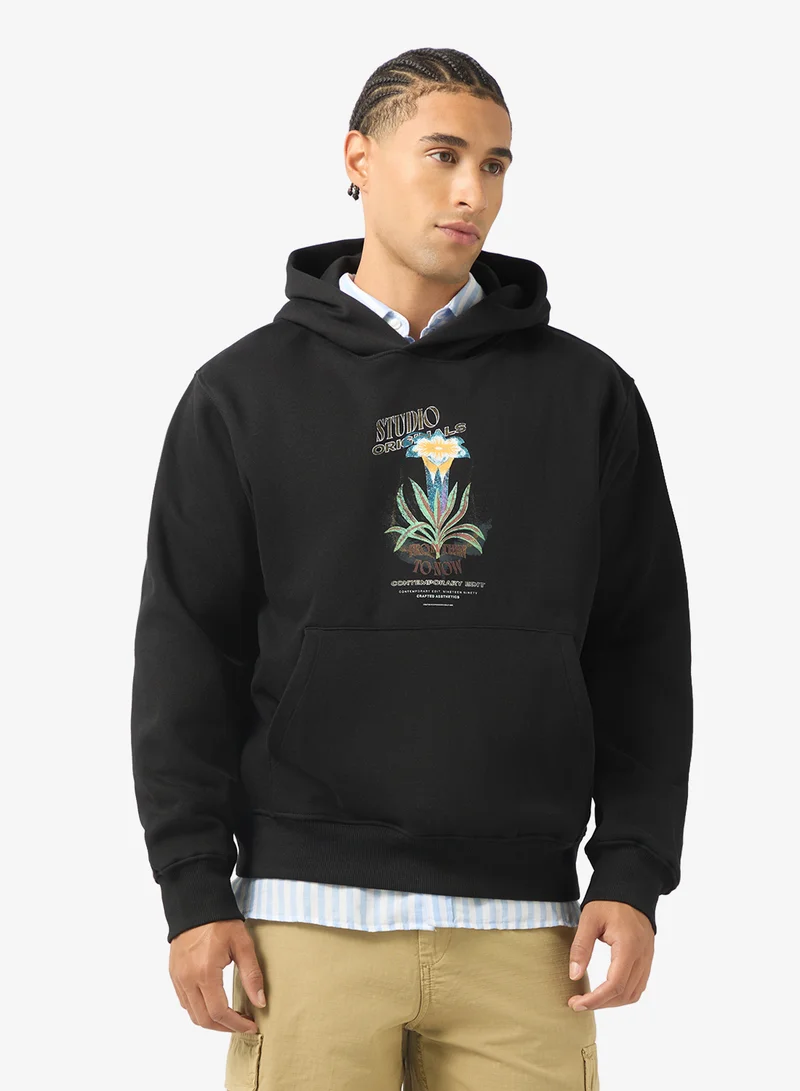 Printed Pullover Hoodie