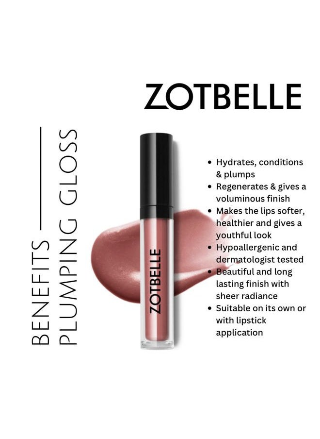 ZOTBELLE PLUMPING LIP GLOSS (POSH) A Radiant Gloss that Diminishes the Appearance of Fine Lines & Creases, Regenerates & Gives Voluptuous Lips.  - Image 4