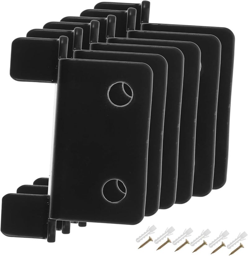 6 Sets Thickened Stainless Steel Tile Display Brackets Wall Mount Hangers for Mirrors and Tiles - Image 2