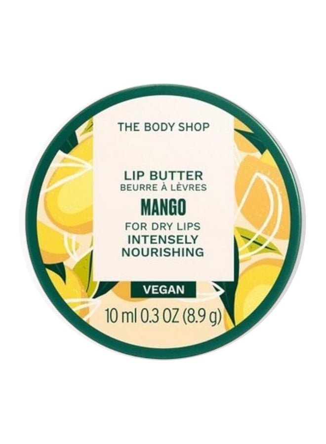 THE BODY SHOP Mango Lip Butter – Moisturising Lip Balm for Dry Lips, With Shea Butter & Mango Seed Oil, Nourishes, Softens & Protects, Light Natural Sheen, 95% Natural Ingredients,10ml - Image 1