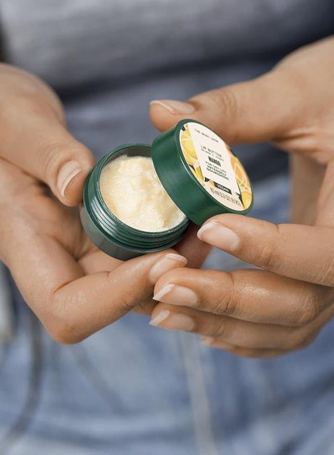 THE BODY SHOP Mango Lip Butter – Moisturising Lip Balm for Dry Lips, With Shea Butter & Mango Seed Oil, Nourishes, Softens & Protects, Light Natural Sheen, 95% Natural Ingredients,10ml - Image 5