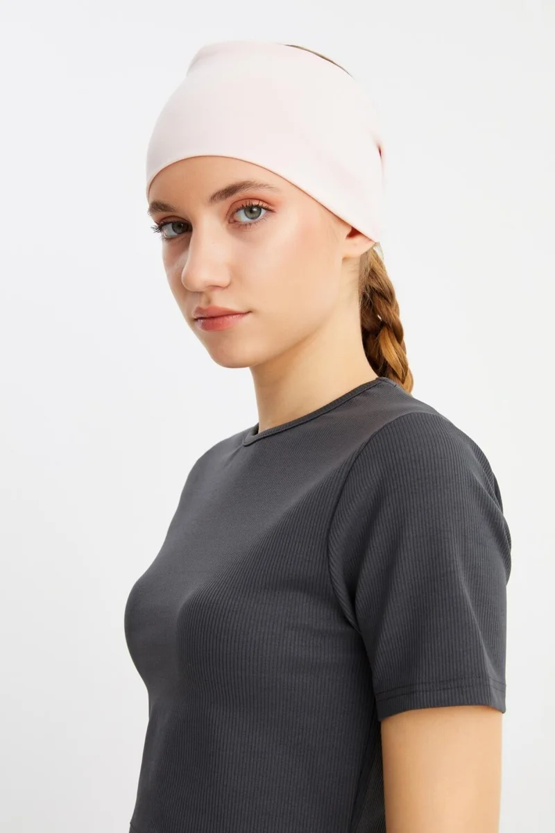 Butikgiz Powder Women's Double Sided Use Alternative, Cotton Combed, Non-Slip, Lightweight, Sports Hair Band Bandana