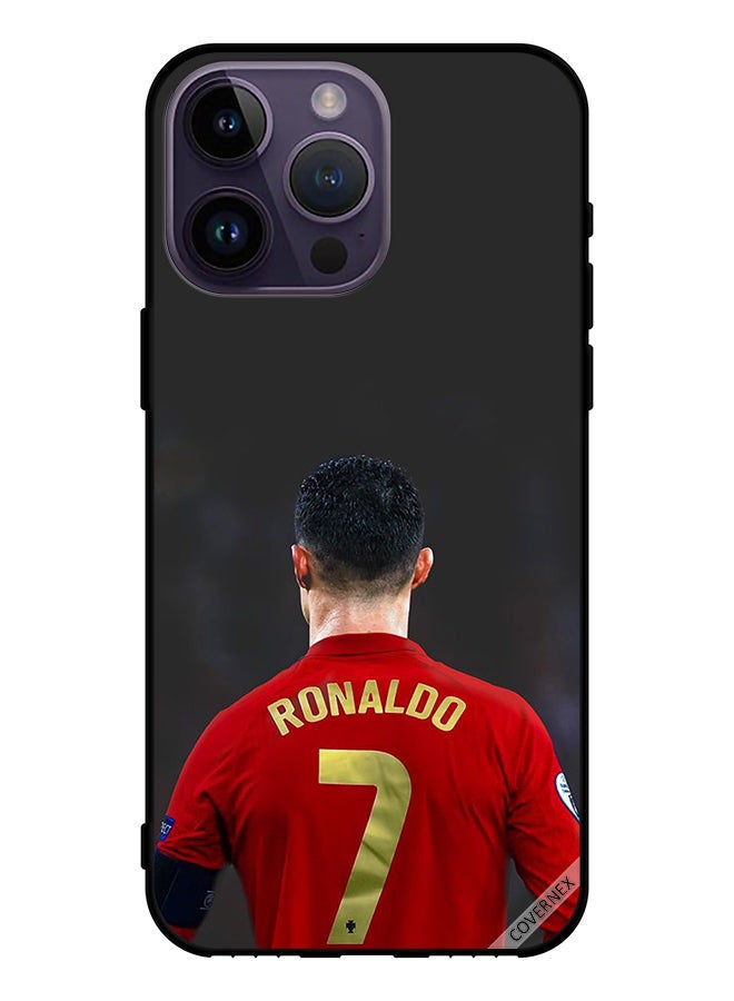 Covernex غطاء حماية لهاتف أبل آيفون 14 برو ماكس رونالدو عنزة كرة القدم - Image 1