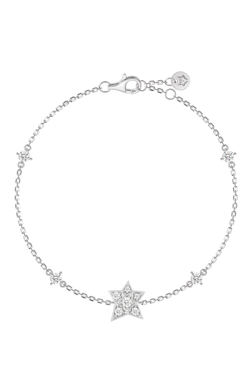 أونال سوار نسائي بسحر نجم الشمال – مرصع بألماس الزركون ومصنوع من فضة استرلينية 925 – هدية مثالية للزوجة أو الحبيبة أو الأم - Image 5