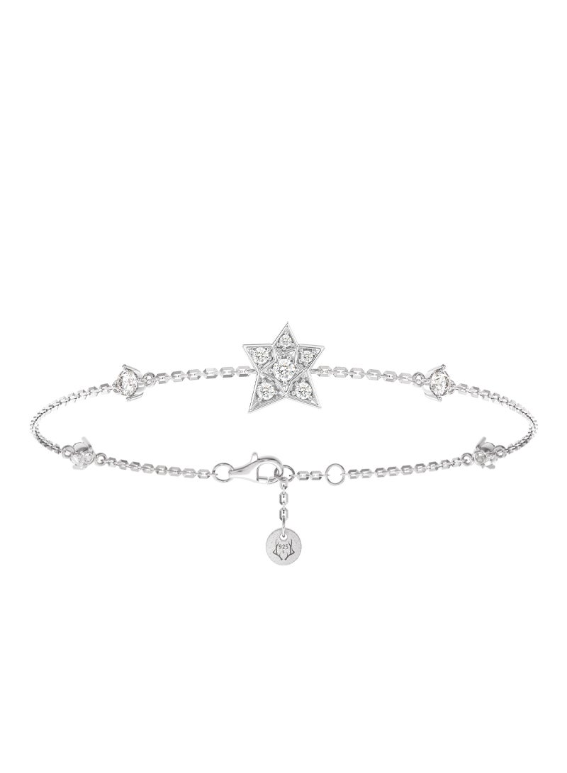 أونال سوار نسائي بسحر نجم الشمال – مرصع بألماس الزركون ومصنوع من فضة استرلينية 925 – هدية مثالية للزوجة أو الحبيبة أو الأم - Image 2