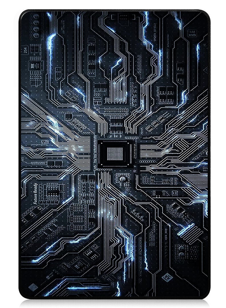 Theodor Protective Flip Case For Xiaomi Pad 7 & Xiaomi Pad 7 Pro With Trifold Stand Auto Wake Sleep Shockproof Cover - Hardware Circuit - Image 1