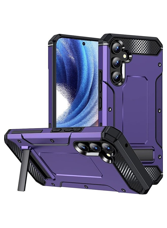 Generic - For Samsung Galaxy A54 Case,Anti-Fall Drop Protection，Hybrid Heavy Duty Protection Shockproof Defender with Invisible Kickstand Armor Case for Samsung Galaxy A54,Purple - Image 1