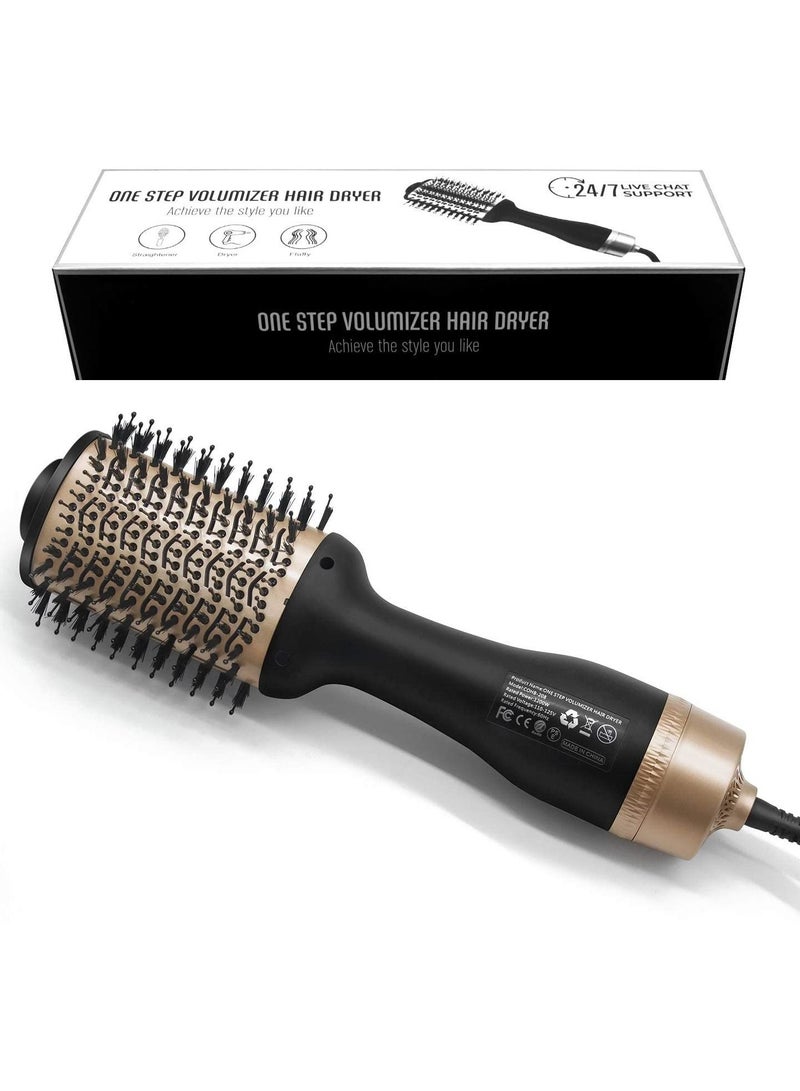TYMO 5 in 1 1200W Negative Ion Hair Dryer Brush | One-Step Hot Air Styler with Volumizer, Curler, Straightener & Blow Dryer Attachments | Anti-Frizz Styling Tool for Wet & Dry Hair | All Hair Types - Image 1