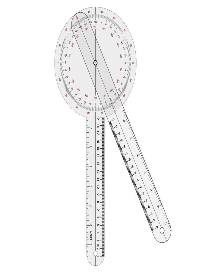 OIIKI Goniometer 12 inch, 360 Degree(Plastic) - Image 1