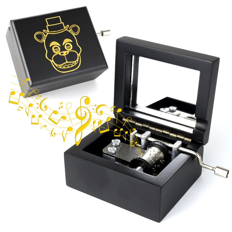 ROSIKING Wooden Music Box Hand Crank Classic Antique Carved Musical Boxes Christmas Birthday Valentines Day Gifts Plays Toreador