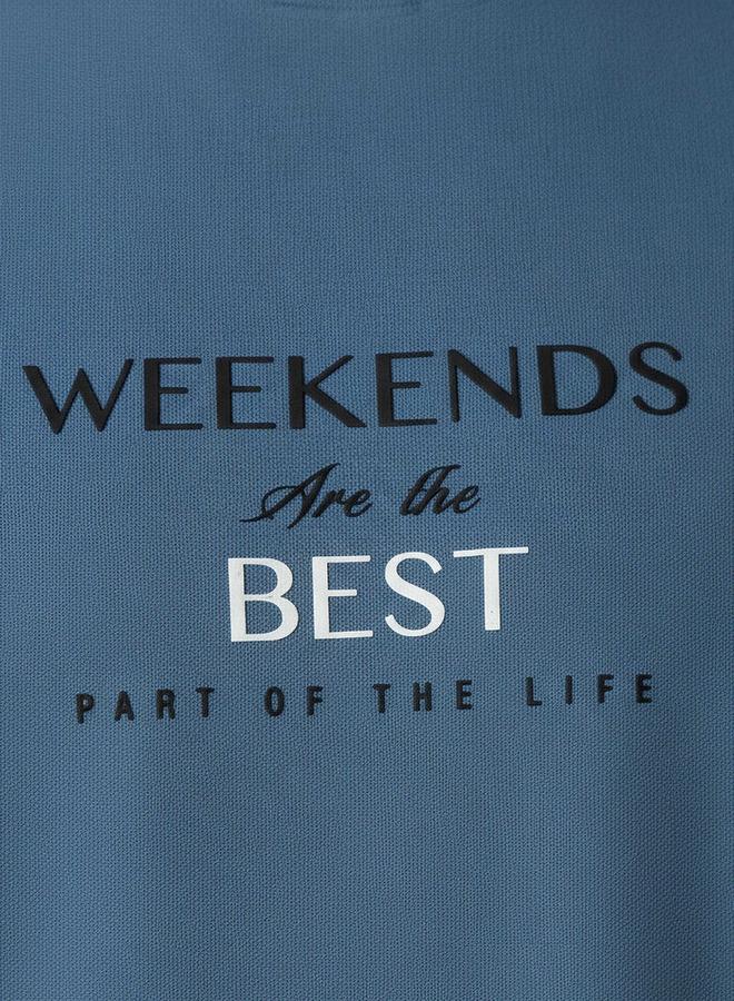 Iconic Men Slim Fit Round Neck Short Sleeve Slogan Print T shirt - Image 4