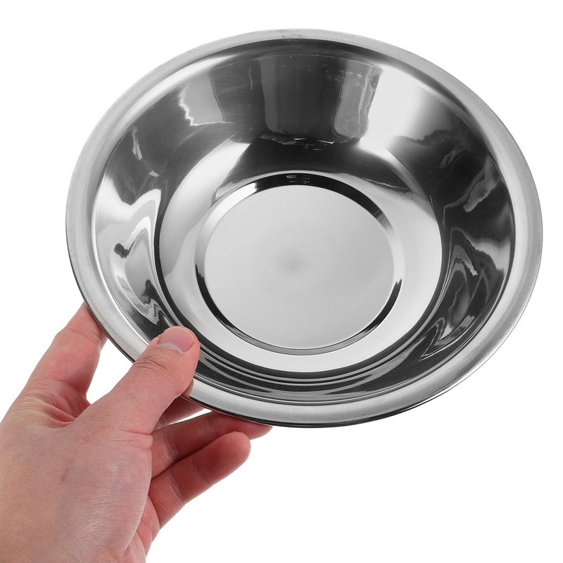 Stainless Steel Kitchen Basin Set 3pcs 22cm Thickened Mixing Bowls for Salad Vegetable Washing - Image 5