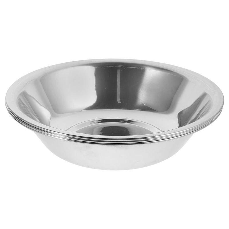 Stainless Steel Kitchen Basin Set 3pcs 22cm Thickened Mixing Bowls for Salad Vegetable Washing - Image 2