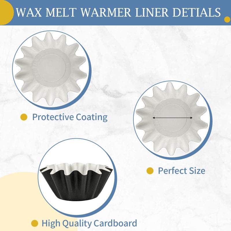PEASUG 50 Pcs Wax Melt Liners, Wax Melt Warmer Liners, Leakproof & Reusable Wax Melt Cups for Wax Burner, Wax Melters, Candle Warmers, Scented Wax, Plug Warmers, Electric Wax Warmers - Image 3