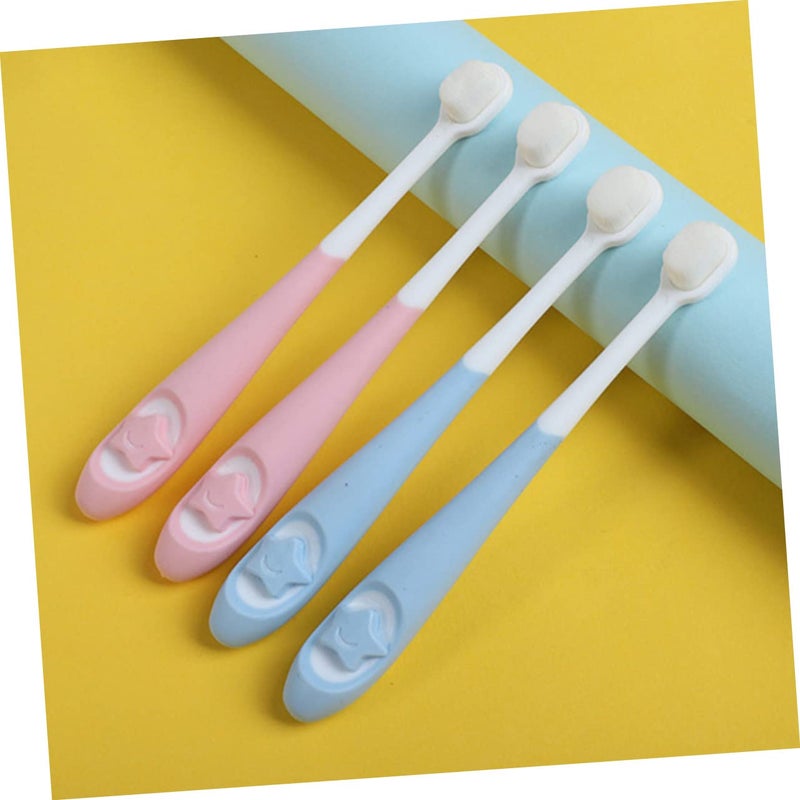 Extra Soft Bristle Baby Toothbrush 2 Pack For Newborn Infant Teeth Cleaning - Image 4