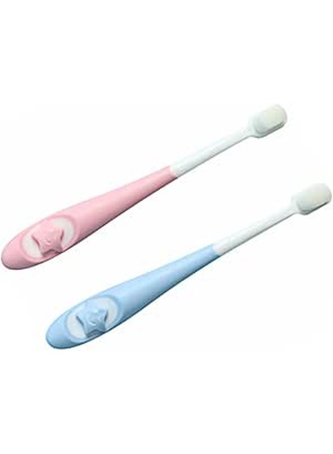 Extra Soft Bristle Baby Toothbrush 2 Pack For Newborn Infant Teeth Cleaning - Image 1