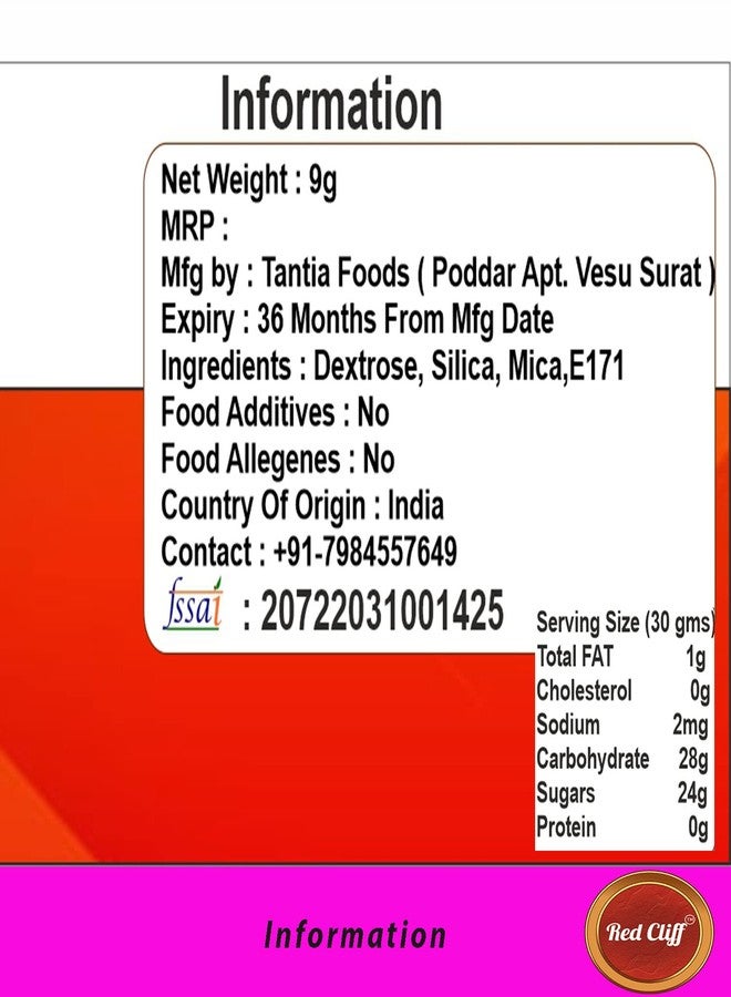 RED CLIFF Premium Edible Glitter - ORANGE | Metallic Glitter Ideal for Cake Icing Decoration & Garnishing | 9g | (Orange | 9g |) - Image 4