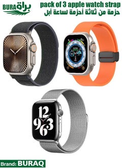 Apple Watch Band Strap For Apple Watch Ultra 2/Ultra 49mm, Series 10 46mm, 9/8/7 45mm, SE2/SE/6/5/4 44mm, 3/2/1 42mm
