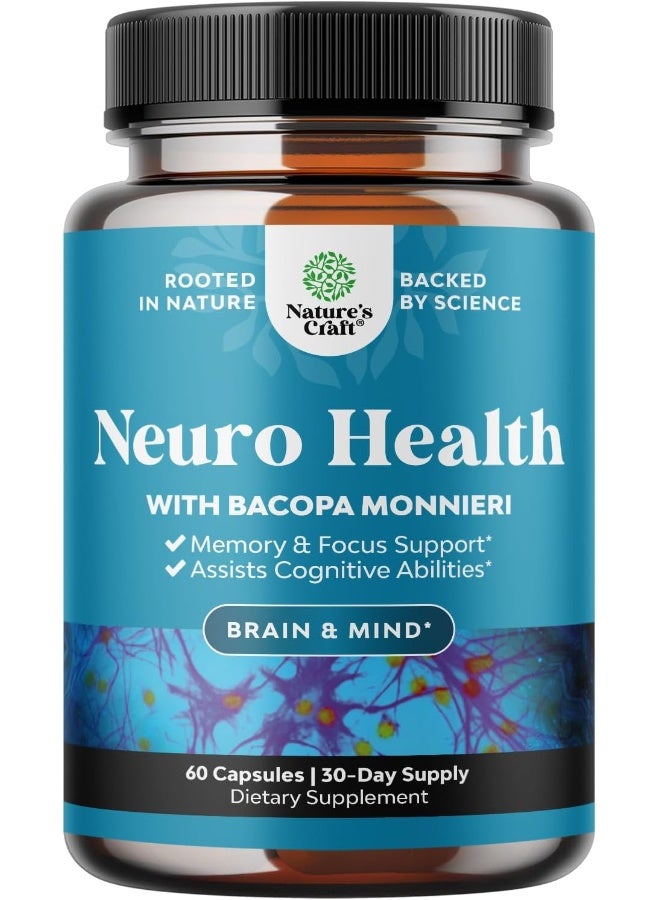 Natures Craft Nootropics Brain Support Supplement - Mental Focus Nootropic Memory Supplement for Brain Health - Image 1