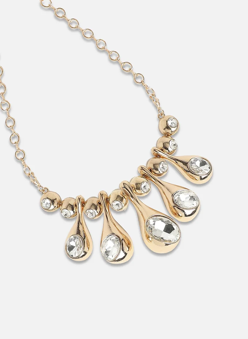 سوهي قلادة طوق سوناتا الذهبية - ذهبي شامبين