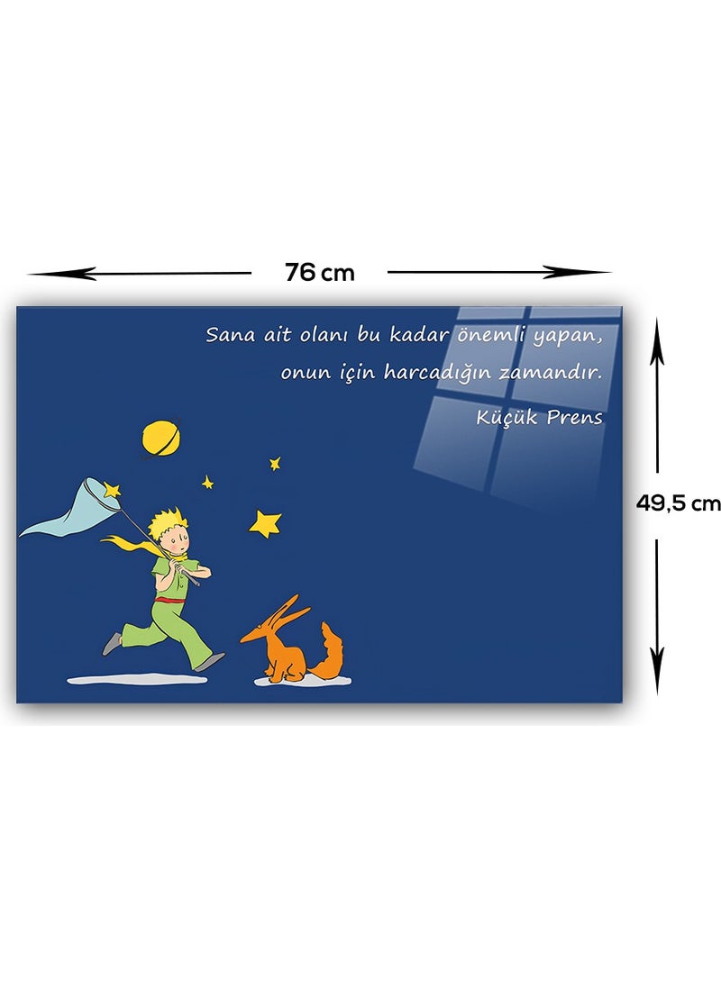 DECORITA Glass Stove Back Protector | The Little Prince - Time | 49.5cmX76cm  - Image 4