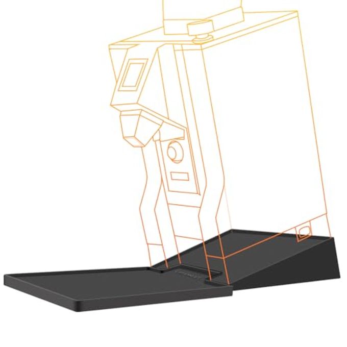 Incline Stand with Tray Compatible with Eureka Mignon Grinder Durable Tilted Angled Base and Drip Tray Espresso Grinder Accessories Parts