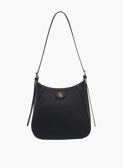 سيليست Womens Textured Shoulder Bag With Adjustable Strap And Zip Closure