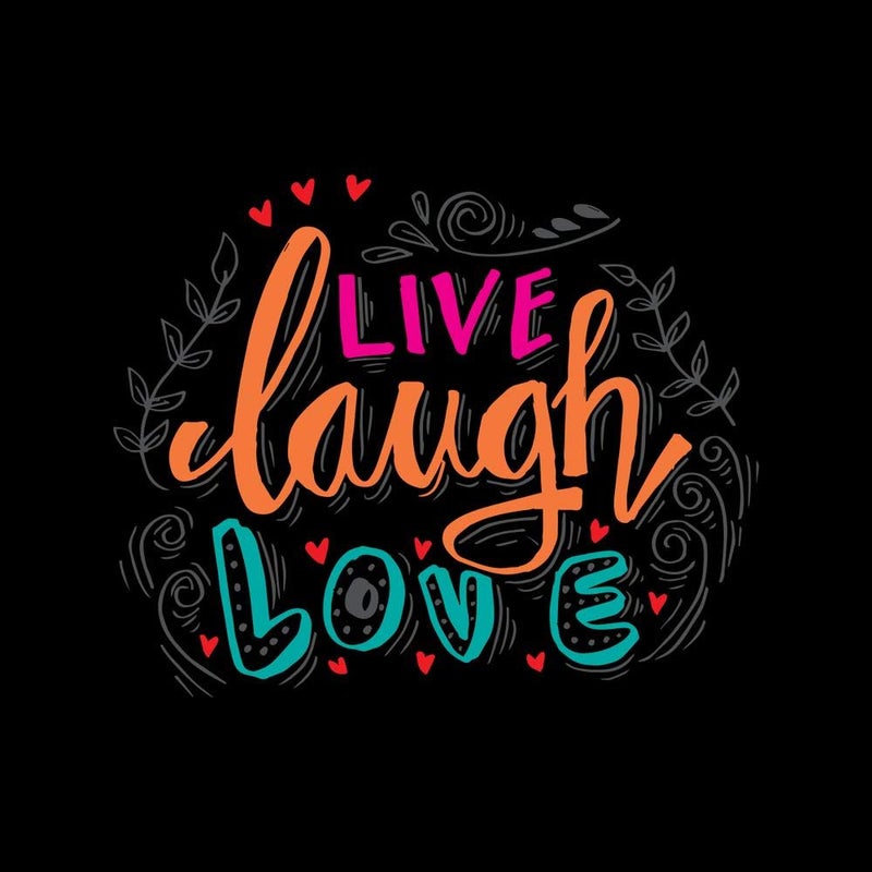 5 Ace live laugh love new Wall Sticker Poster|size:12x18|multicolor - Image 5