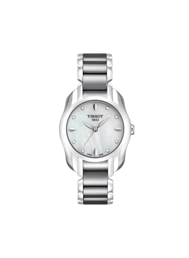 TISSOT Trend T-Wave Mother of Pearl Dial Diamond Ladies Watch  - Image 3