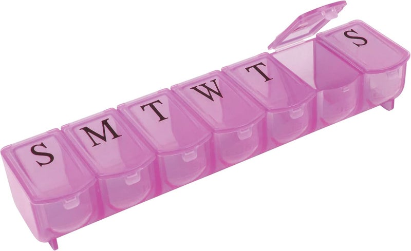 APEX Ultra Bubble lok 7-day Pill Organizer By Apex Healthcare (Colors May Vary)