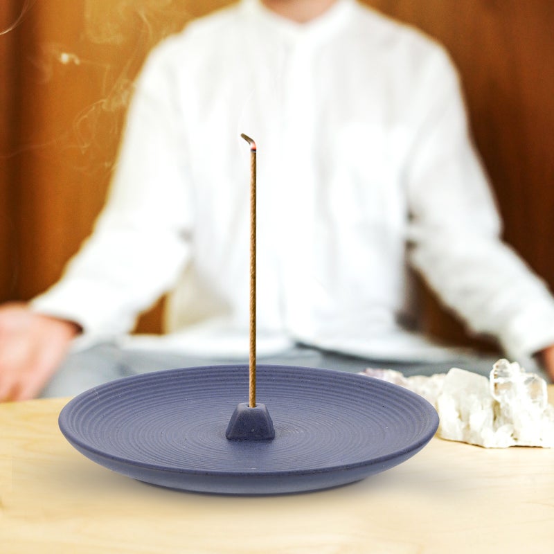 Incense Stick Holder Ceramic Incense Stick Stand Round Incense Stick Holder - Image 3