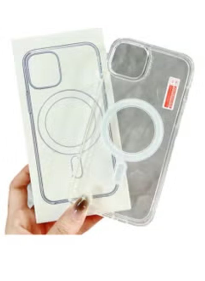 vesus "Shockproof Clear Acrylic Magnetic Phone Case with HD Camera Lens Protector for iPhone 16 Series (iPhone 16 Pro)"