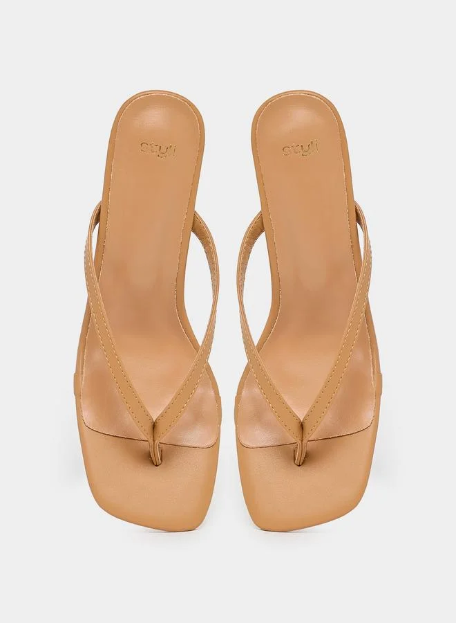 Styli Styli Open Toe Stiletto Heel Sandals