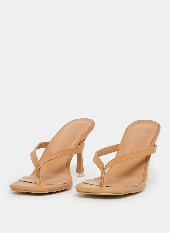 Styli Styli Open Toe Stiletto Heel Sandals