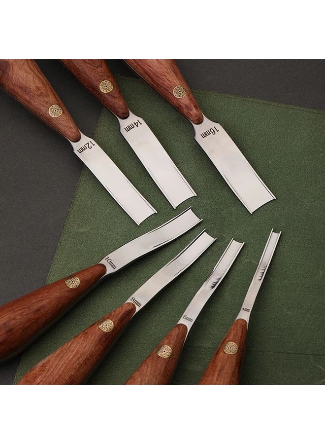 4mm Faux Leather Edge Beveler Skiving Knife For Leathercraft DIY Handwork - Image 1
