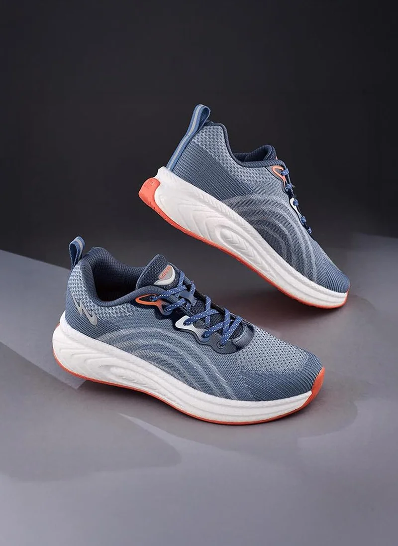 CAMPUS Men Hype Pro Bubble Yoga Max Lace-Up Running Shoes-Slate