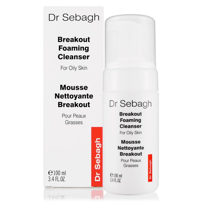Dr. Sebagh Dr Sebagh Breakout Foaming Face Cleanser  34 fl oz Clears Blemishes  Breakouts  Purifies Skin  Reduces Irritation  Controls Oil  Removes Makeup Dirt  Impurities  Preserve Faces Moisture