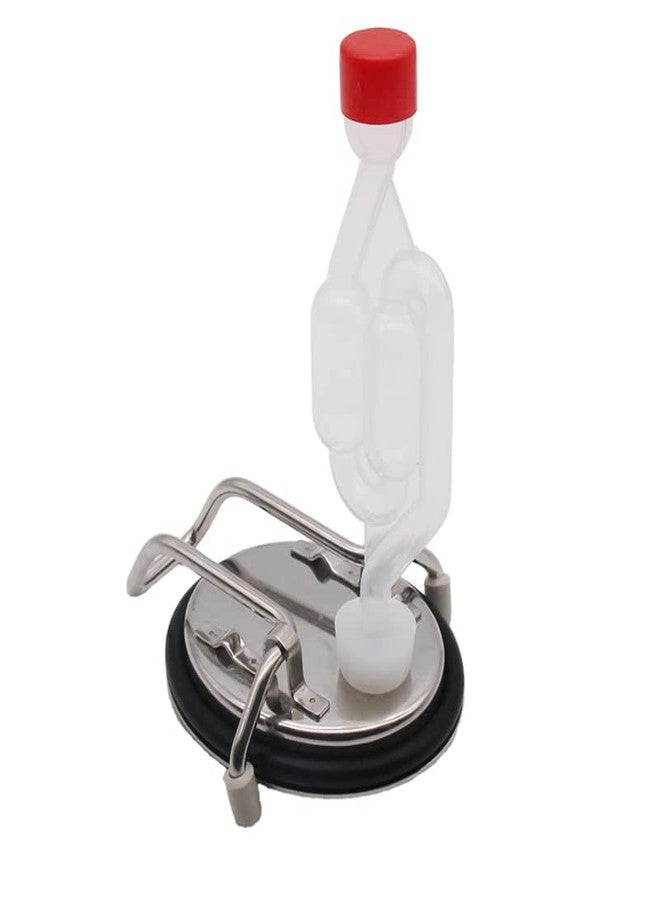 CRBrewBeer Cornelius Keg Lid for Secondary Fermenter Include Silicone Stopper and Air Lock - Image 4