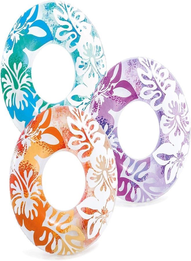 Devera Big Size Adult Swimming Tube Inflatable Pool Float Ring - Durable PVC Adults Float Circle for Pool Beach & Lake - Summer Water Toys, Easy Inflate/Deflate, Fits All Adults - Image 4