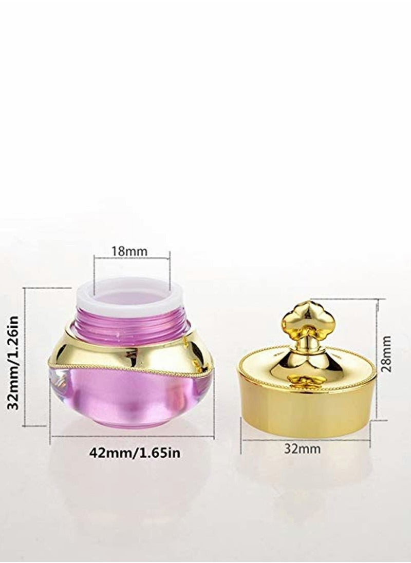 Y&D - Clear Jars Plastic Cosmetic Container Empty Sample Containers Transparent 5G/5ML Pot for Eye Shadow, Nails, Powder, Paint - Image 1
