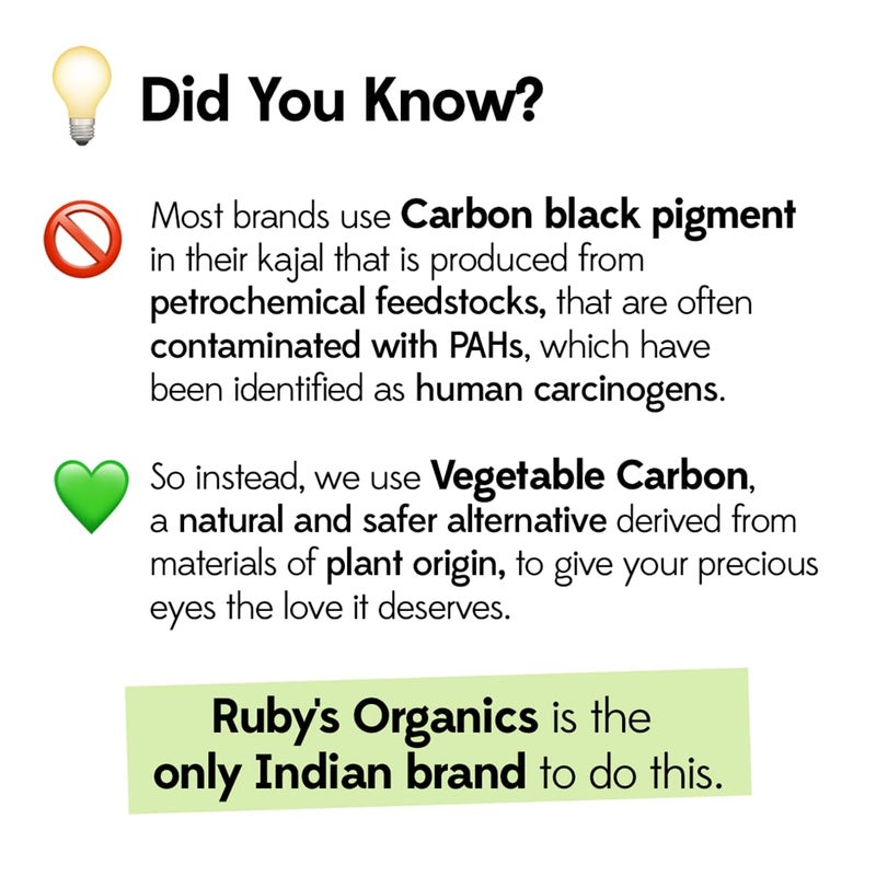 Ruby's Organics RUBYs ORGANICS Kohl Eyeliner Black Kajal with InBuilt Smudger for SmokeyEye Extra Smooth  Blendable LongWearing Matte Finish Organic Eye Makeup CrueltyFree  Vegan 035 GmPencil - Image 4