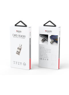 يسيدو GS21 بطاقة ريدر متعددة الوظائف USB 2.0 Type-C إلى USB و TF قارئ بطاقة محول OTG - فضي