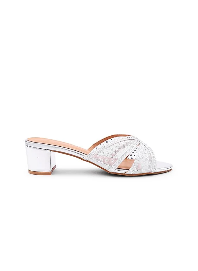 كابلي Cuple Embellished Multi Strap Flat Slides